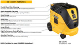 Mirka Dust Extractor, 1230 HEPA Push Clean, DE-1230-PC Features