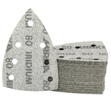 Mirka Iridium 4" x 6" x 6" 36-Hole Delta Sanding Triangles, 24-620 Series, 2