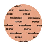 Sandwox 768 Super Fine Orange Series 6" Grip Sanding Discs, 4