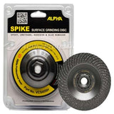 Alpha SPIKE Diamond Grinding Disc, 4.5" x 7/8" Hole, 35 Grit, VCS4535