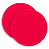 Buff & Shine 5.5" Euro Foam Red Flat Face Pad, Ultra Finishing, 521G, 3