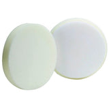Buff & Shine 5.5" Euro Foam White Flat Face Pad, Polishing, 591G