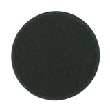 Buff & Shine 6.5" Foam Black Beveled Face Pad, Finishing, 612G, 2