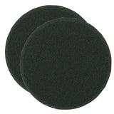 Buff & Shine 6.5" Foam Black Beveled Face Pad, Finishing, 612G, 3