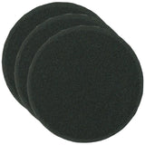 Buff & Shine 6.5" Foam Black Beveled Face Pad, Finishing, 612G, 4