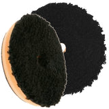 Buff & Shine 6.5" Microfiber Black and Orange Buff Pad, Cutting / Polishing, 680MFP