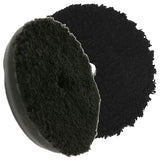 Buff & Shine 6.5" Microfiber Black and Black Buff Pad, Finishing, 620MFP