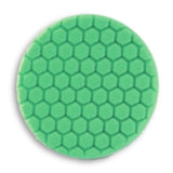 Buff & Shine 7.5" Center Ring Green Foam Hex-Face Buff Pad, Polishing, 640RH