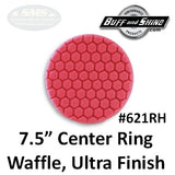 Buff & Shine 7.5" Center Ring Foam Hex-Face Buff Pad Collection