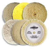 Buff & Shine 7.5" Standard Grip Wool Buff Pad Collection