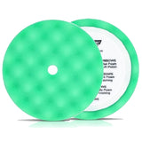 Buff and Shine 8" Foam Convoluted Waffle Buff Pad, Green, Polishing, 840WG, 2