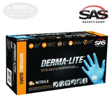 SAS Safety DERMA-LITE 5 mil Nitrile Powder-Free Gloves