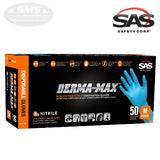 SAS Safety DERMA-MAX 8 mil Powder-Free Nitrile Gloves