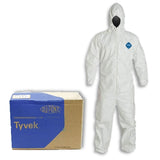 DuPont Tyvek 127S Hooded Protective Coveralls full case