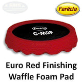 Farecla G Mop 8" Red Euro Waffle Foam Finishing Grip Pad, PRF801/32098, 3