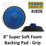 Ferro 8" Super Soft Grip Backing Pad, J808