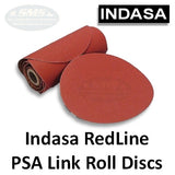Indasa RedLine Rhynostick Link Roll 5" Solid PSA Sanding Disc, 500-LR Series, 2
