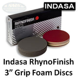 Indasa Rynofinish 3" Microfine Foam Finishing Discs, 320-3000, 2