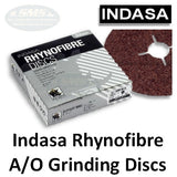 Indasa 4.5" Rhynofibre Alum-Oxide Silver Grinding Discs, 4500 Series, 3