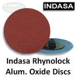 Indasa 2" Rhynolock Aluminum Oxide R-Type Grinding Discs, 7302 Series