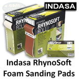 Indasa Rhynosoft Foam Hand Sanding Pads, Continuous Roll, 3700R Series, 2