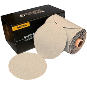 Mirka Basecut 6" PSA Solid Sanding Discs, Link Roll 20-342 Series