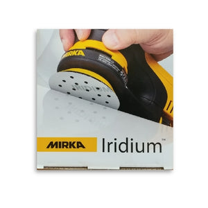 Mirka Iridium 3" 77mm 20-Hole Grip Sanding Discs, 24-3MH Series