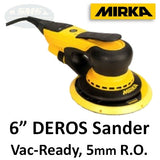 Mirka DEROS 6" Electric Sander 650CV 5mm Vacuum-Ready, MID65020CAUS, 12