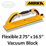 Mirka 2.75 x 16.5" Flexible Multi-hole Vacuum Block + Vacuum Hose, 3