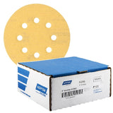 Norton A296 Gold Reserve No-Fil 5" 8-Hole Vacuum Grip Sanding Discs