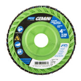 Norton Flap Disc Gemini R766 ZA, 4.5" x 7/8", Plastic Hub, Flat T27, Zirconia Alumina