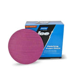 Norton Q255 3" Foam Finishing NorGrip Discs, Magenta 2,000 Grit