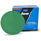 Norton Q255 6" Foam Finishing NorGrip Discs, Green 3,000 Grit, Front and Back