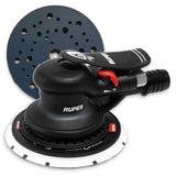 RUPES SKORPIO III 6" Vacuum-Ready Sander, 6mm Random Orbit, RH356A Plus Vinyl Face Backup Pad