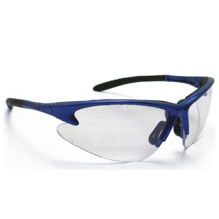 SAS Safety Diamondbacks Safety Goggles, Blue Frame with Clear Lens, 540-0300