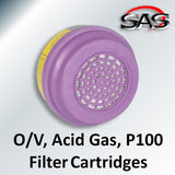 SAS Safety PRO Multi-Use Respirator P100 / OV / Acid Gas Combo Filter