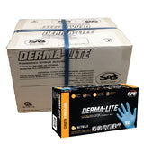 SAS Safety DERMA-LITE 5 mil Lightly-Powdered Nitrile Gloves, case