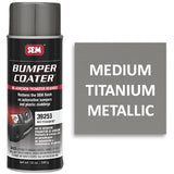SEM 39253 Bumper Coater Medium Titanium Metallic, 16oz Aerosol