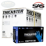 SAS Safety THICKSTER 14 mil Latex Powder-Free Gloves, 3