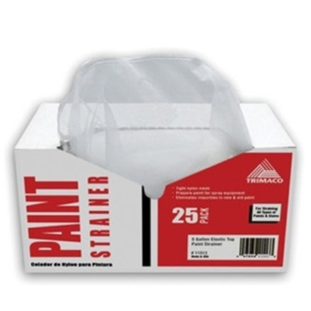 SuperTuff Elastic Top Bag Paint Strainer, 1 Gal, Regular Mesh, 11511-25
