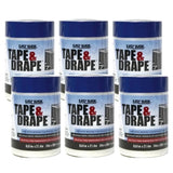Easy Mask Tape & Drape 2' x 90' Pre-taped Masking Film, 6-Pack, 396590