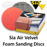 sia abrasives 7940 siaair velvet foam sanding and polishing discs