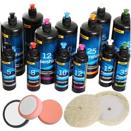 Mirka Polarshine and Reconditioning Product Collection