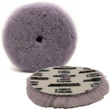 Buff & Shine 5.25" Uro Wool Purple 100% Knitted Wool Blend Pad, Cutting, 5KWP, front and back, 2