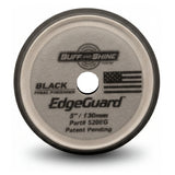 Buff & Shine 5" EdgeGuard Foam Buff Pad, Black, Final Finishing, 520EG, Back of Pad, 2