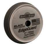 Buff & Shine 5" EdgeGuard Foam Buff Pad, Black, Final Finishing, 520EG, Back of Pad, 1