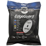 Buff & Shine 6" EdgeGuard Foam Buff Pad, Black, Final Finishing, 620EG, front packaging, 1