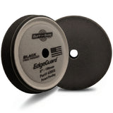 Buff & Shine 6" EdgeGuard Foam Buff Pad, Black, Final Finishing, 620EG, front and back, 1