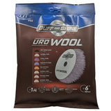 Buff & Shine 6" Uro Wool Purple 100% Knitted Wool Blend Pad, Cutting, 6KWP, front package, 1