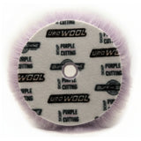 Buff & Shine 6" Uro Wool Purple 100% Knitted Wool Blend Pad, Cutting, 6KWP, back, 1